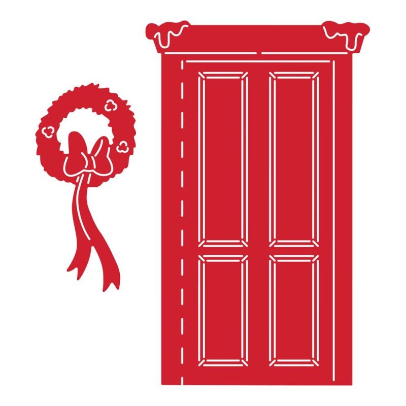 Декор трафарет для входной двери