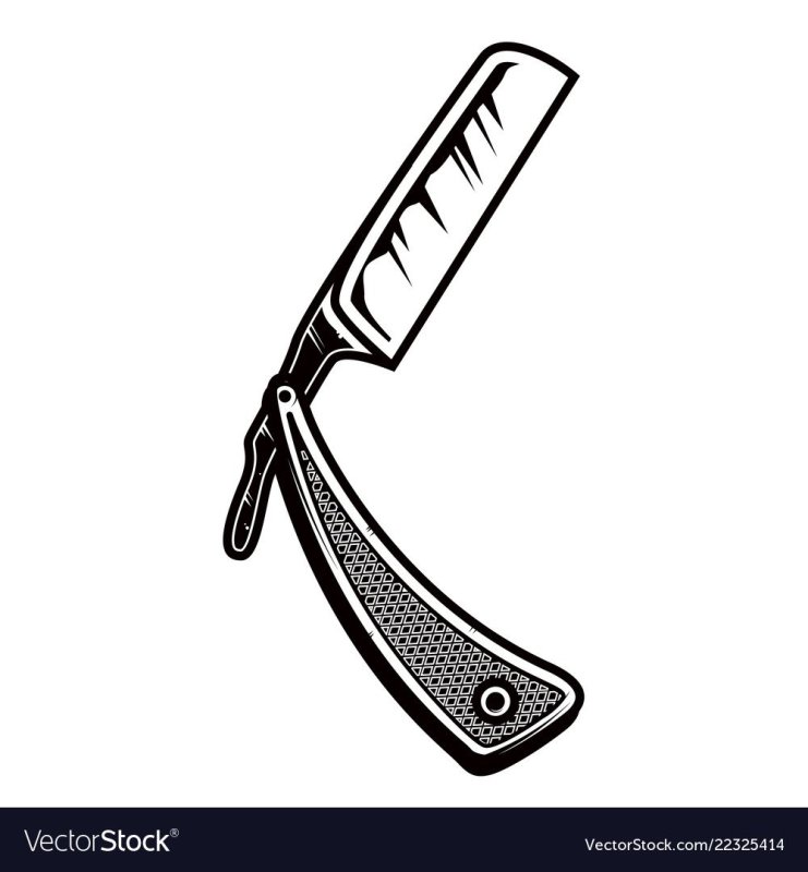 Бритва опаска вектор