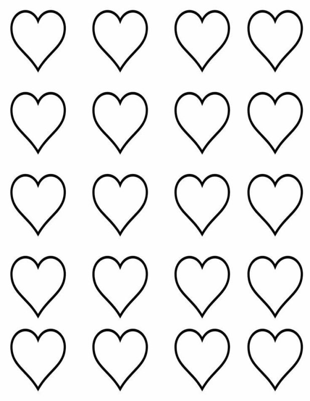 Раскраска сердечко