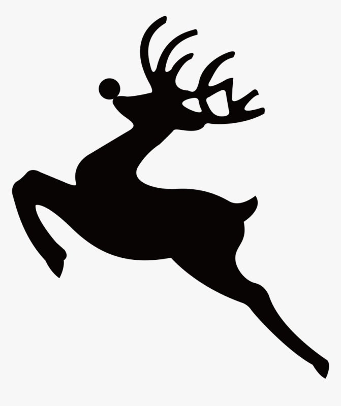 Силуэт оленя