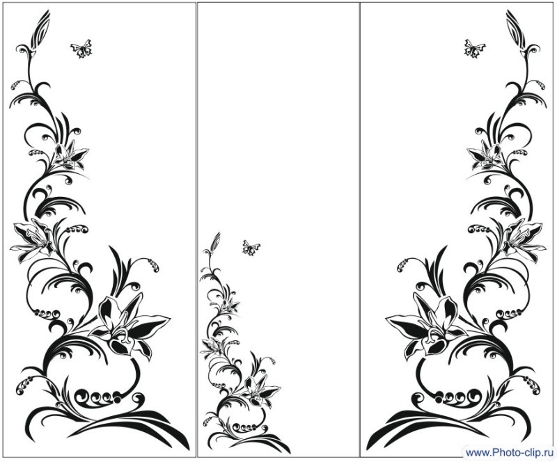 Трафаретные узоры на мебели