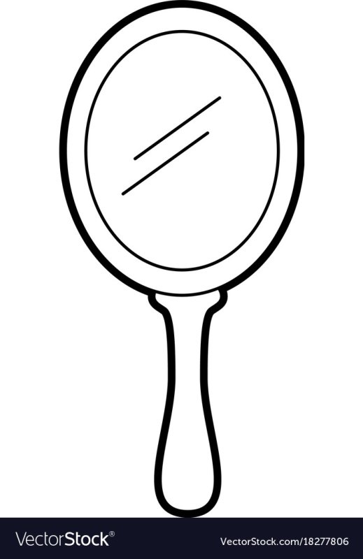 Зеркало раскраска