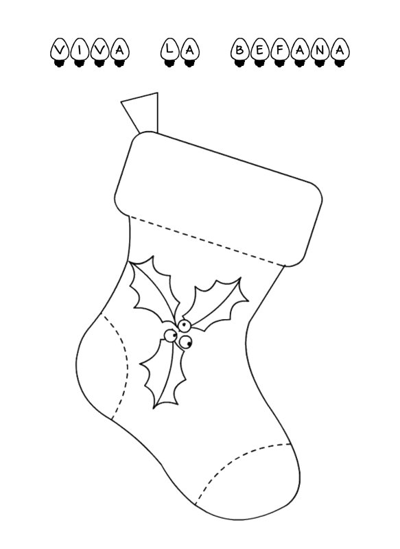 Новогодний носок для подарков