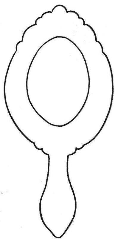 Зеркало трафарет для вырезания