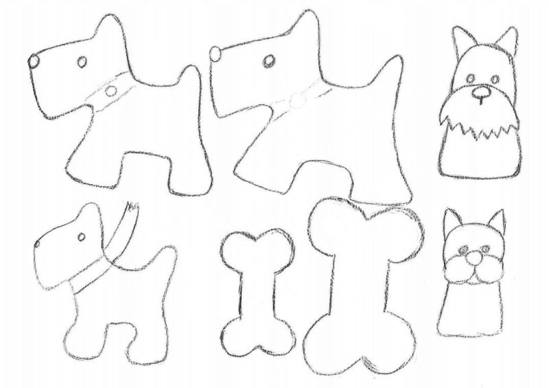 Фетр игрушки выкройки