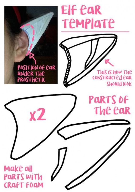 Уши эльфа своими руками