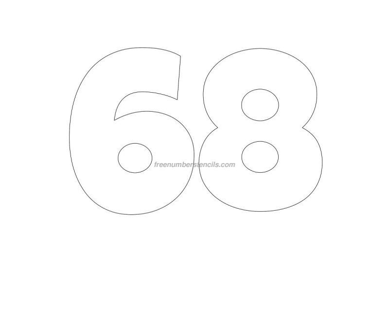 Трафарет для торта цифра