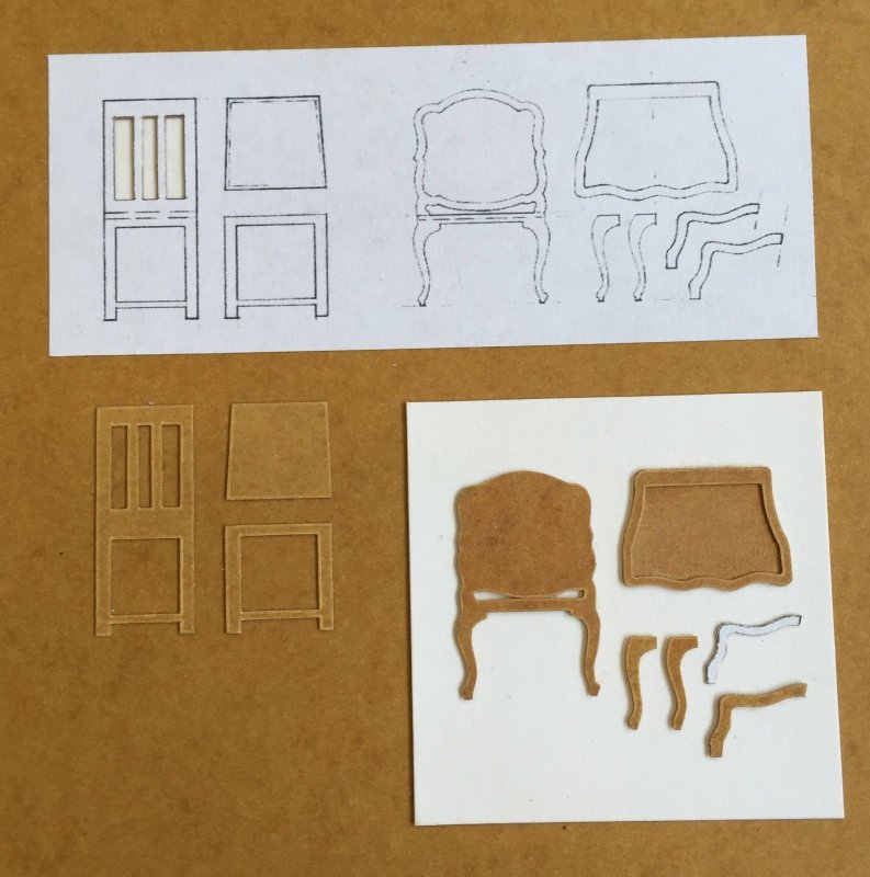 Картонная мебель для кукол