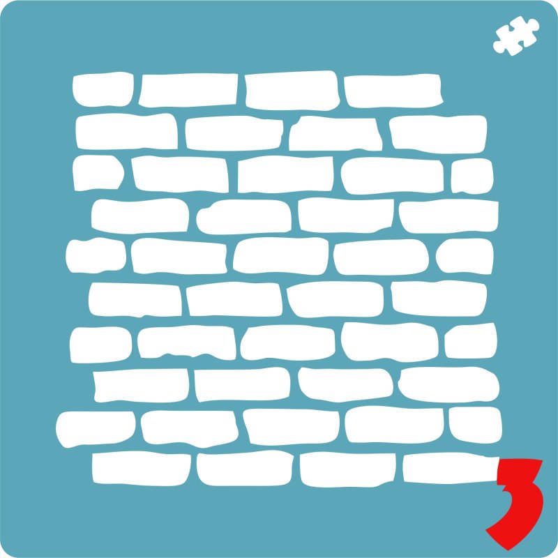 Трафарет кирпичной кладки