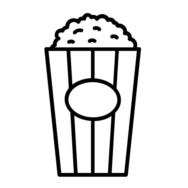Попкорн раскраска