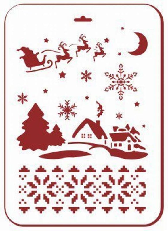 Трафарет ночь