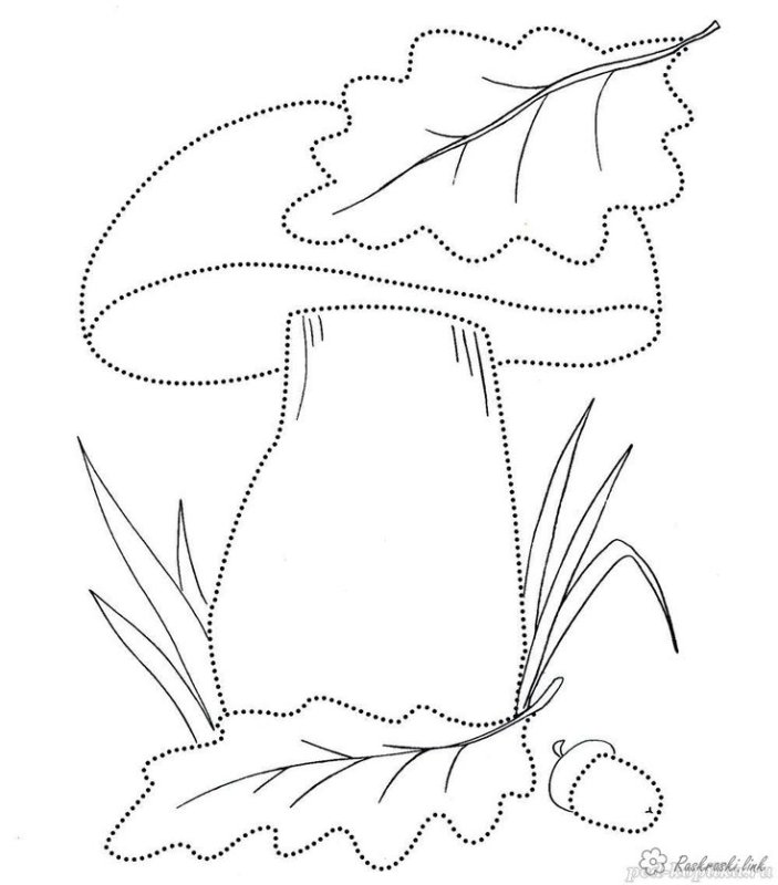 Осенние раскраски для малышей