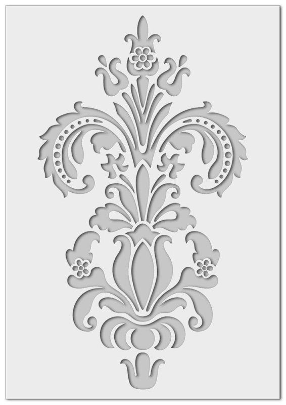 Трафаретные узоры на мебели