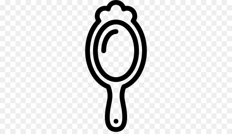 Зеркало с ручкой вектор