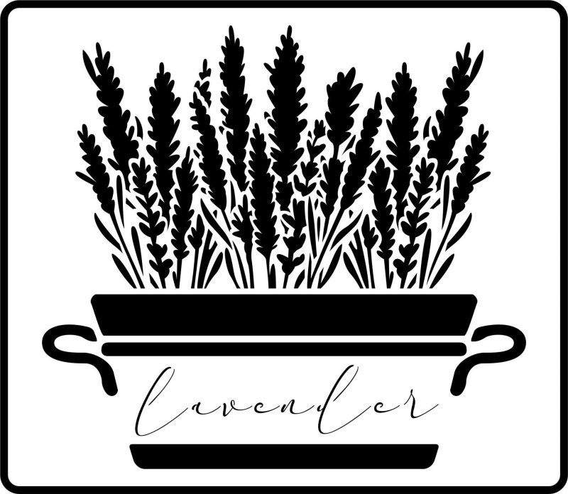 Трафарет Лаванда