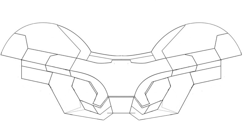 Шлем железного человека Pepakura 3