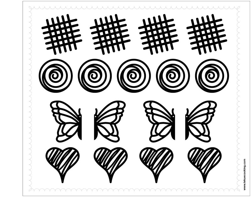 Трафарет для шоколада