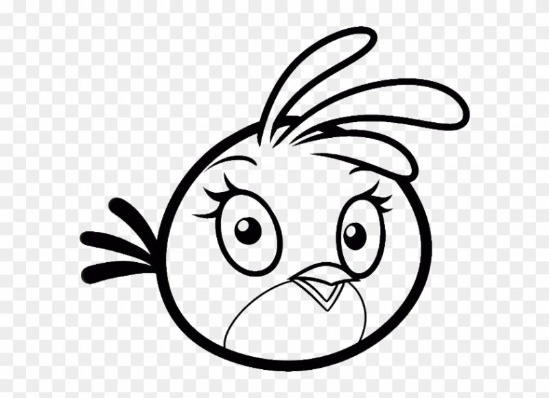 Раскраски Angry Birds Стелла