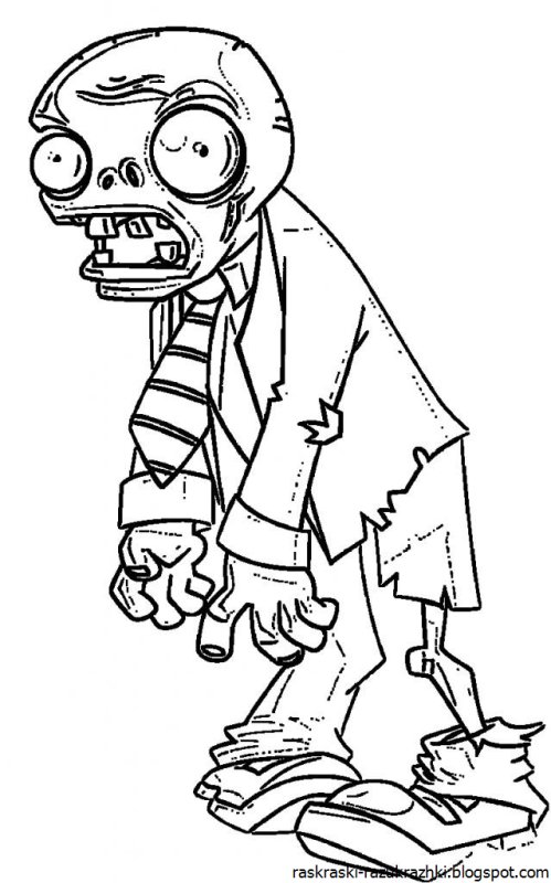 Растения против зомби рисунки зомби