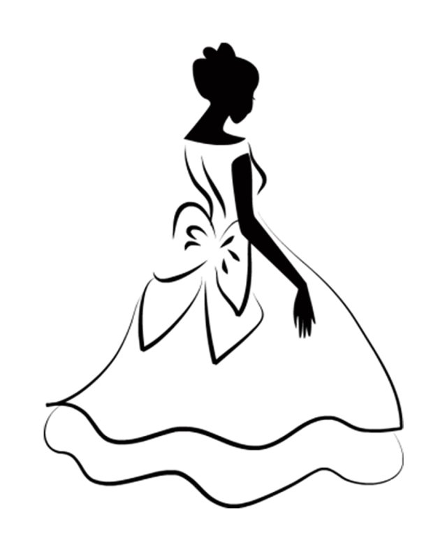 Платье рисунок