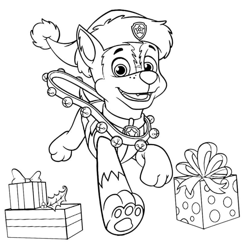 Подарок раскраска