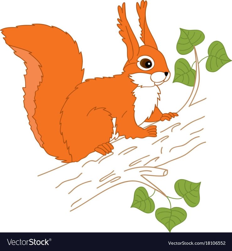 Белка мультяшная