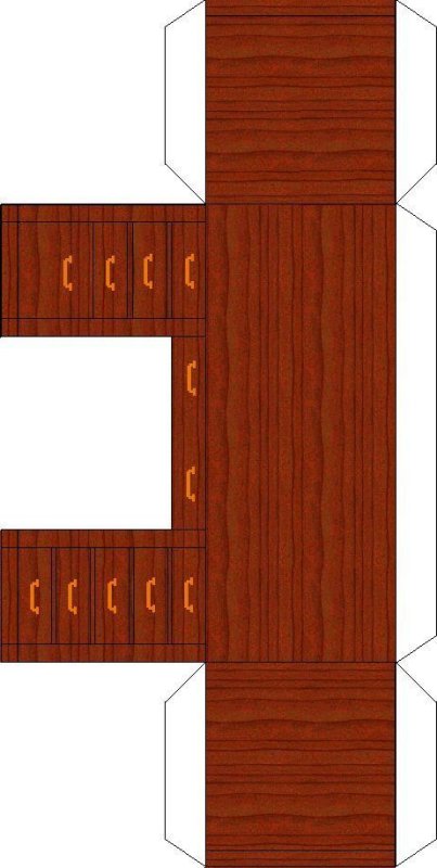 Развертка мебели из бумаги