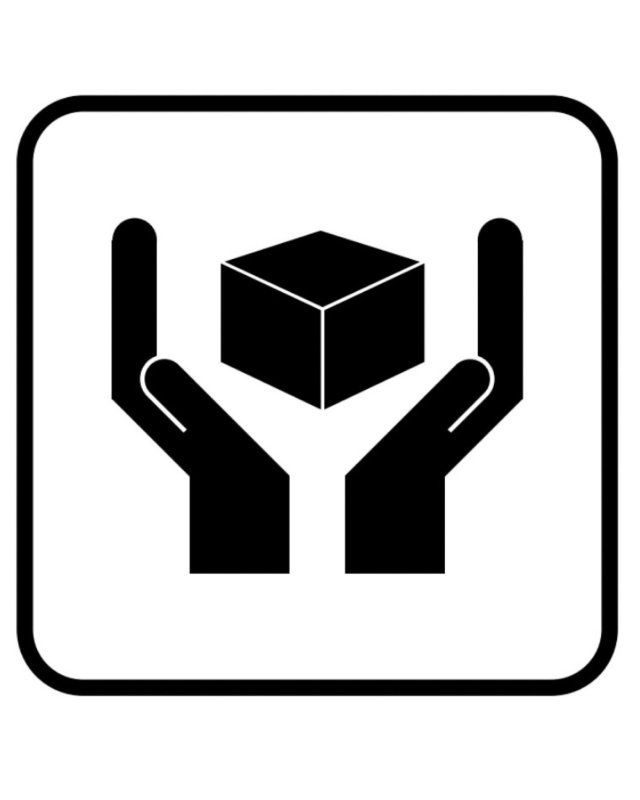 Значок хрупкий груз