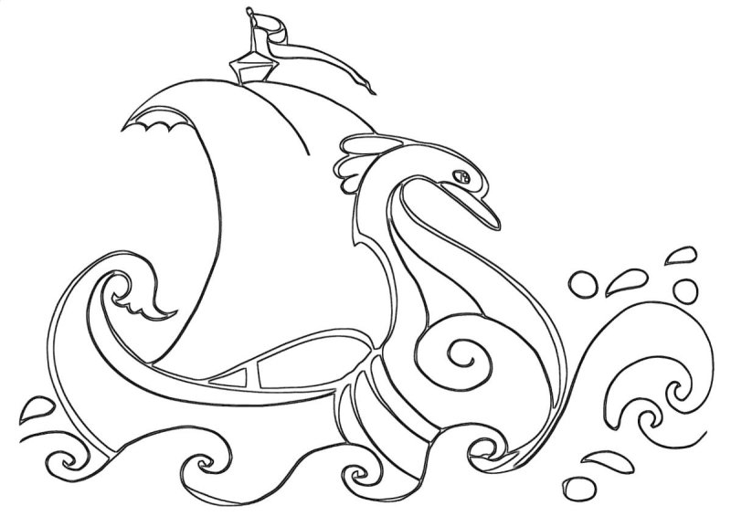 Сказка о царе Салтане раскраска