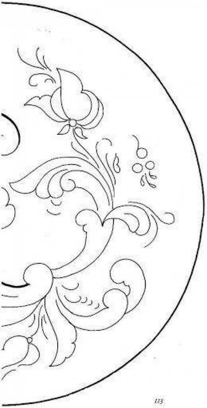 Трафареты для росписи тарелок