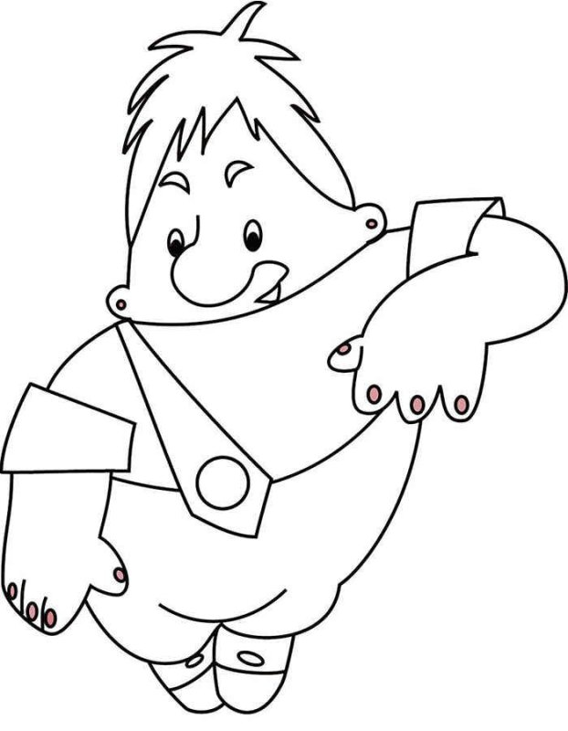 Астрид Линдгрен Карлсон раскраска