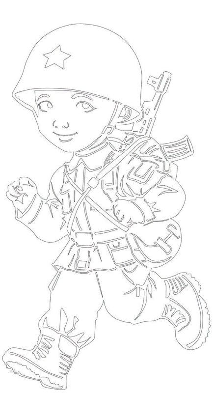 Солдат для вырезания