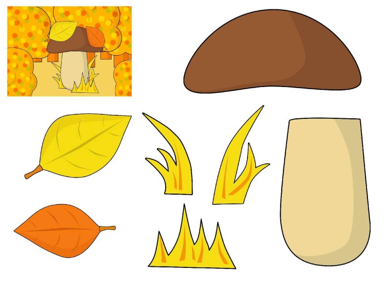 Заготовки для аппликаций малышам