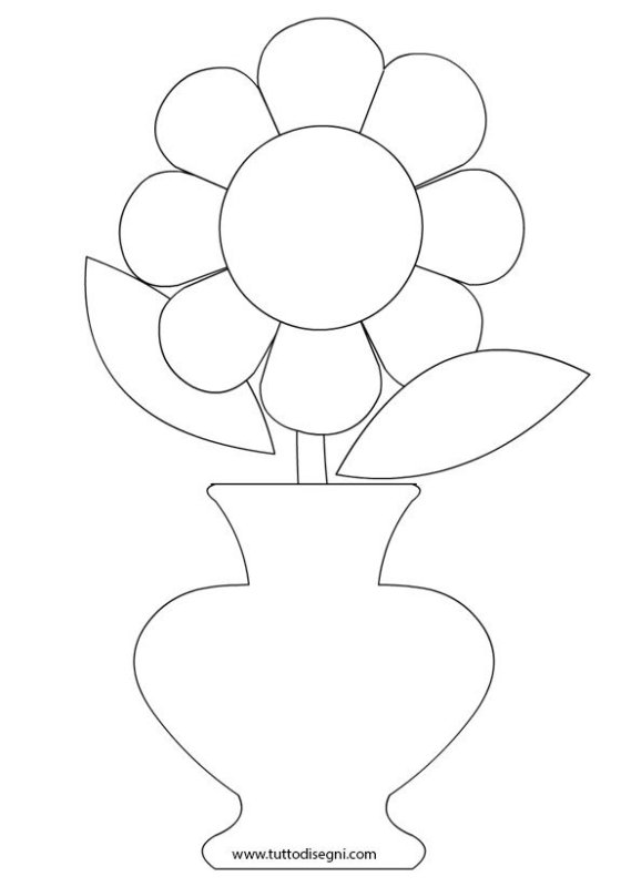 Заготовка цветок для аппликации