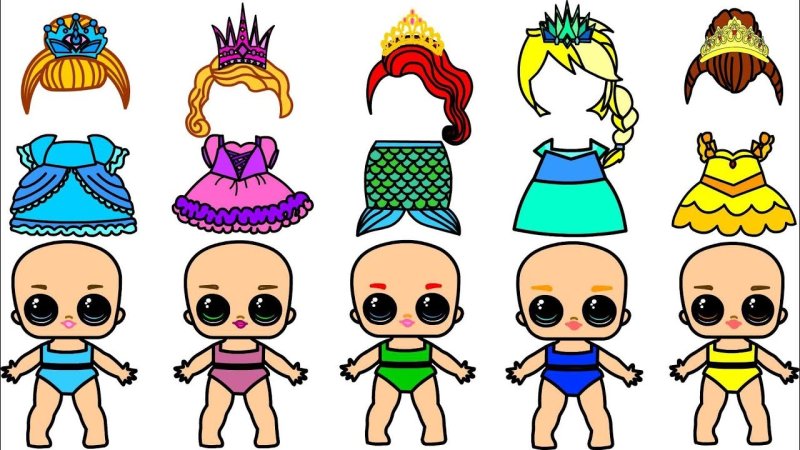 Одевашка кукла lol