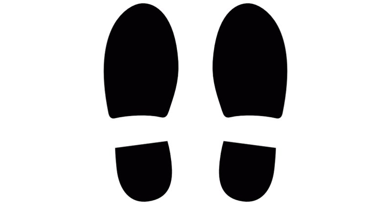 След ботинка