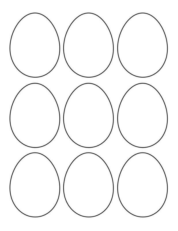 Трафарет яйцо пасхальное