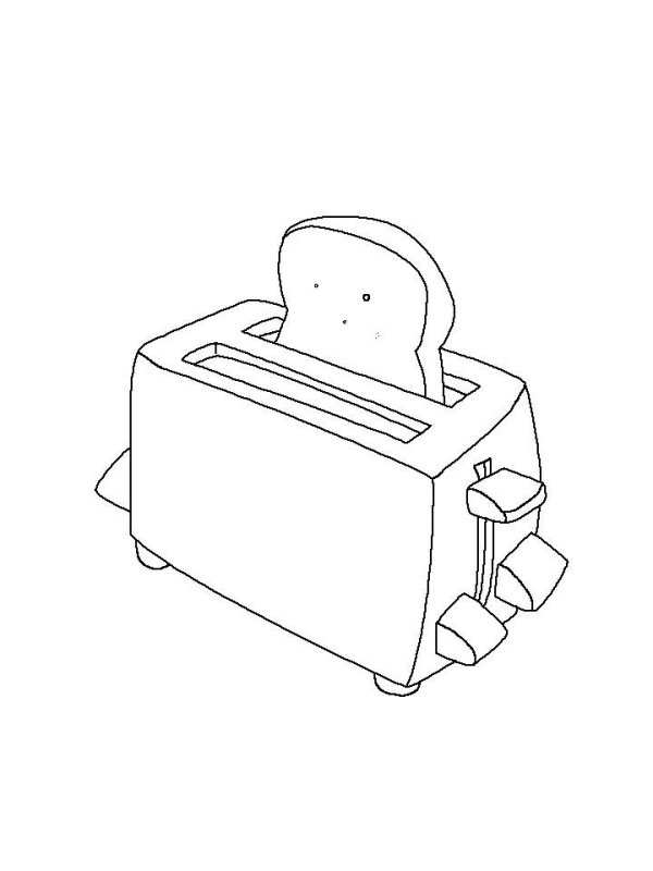 Тостер детский рисунок