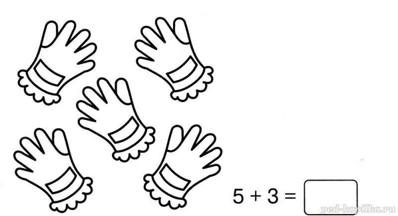 Трафарет перчатки