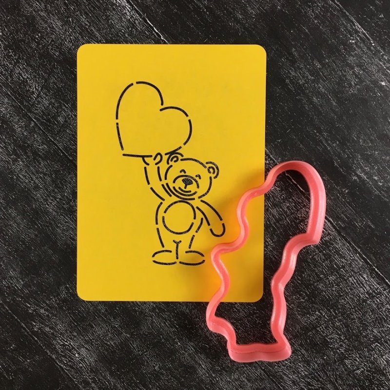 Мишка пряник шаблон