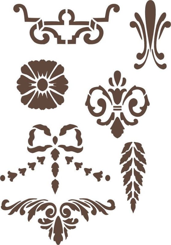Трафарет для декорирования мебели