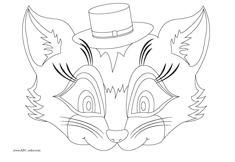 Театральные маски раскраски для детей