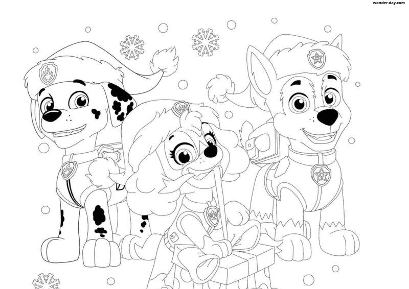 Эверест Щенячий патруль раскраска