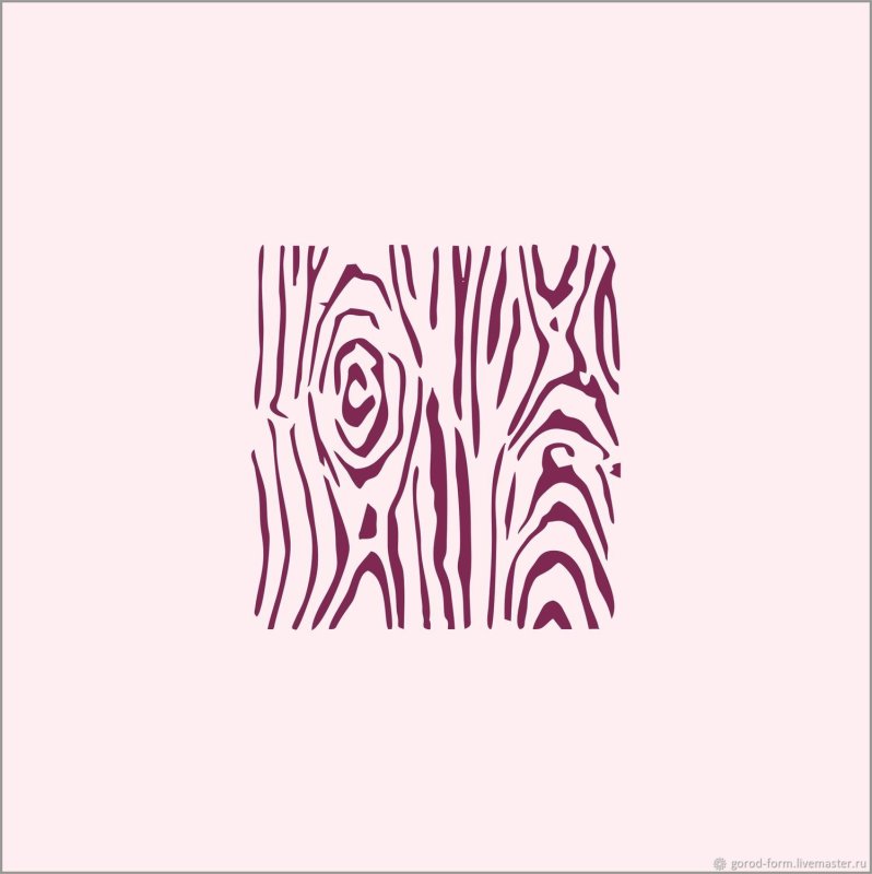 Трафарет кора дерева