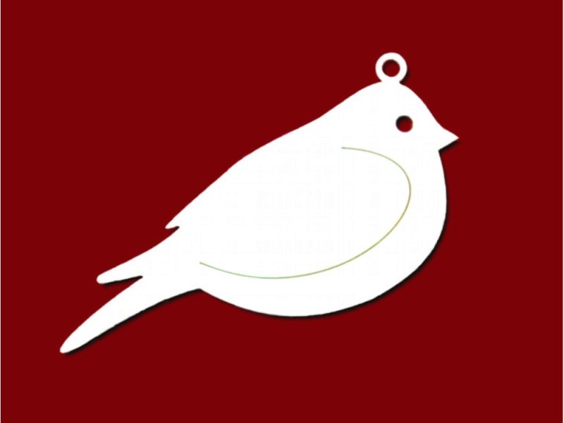 Снегирь из фанеры