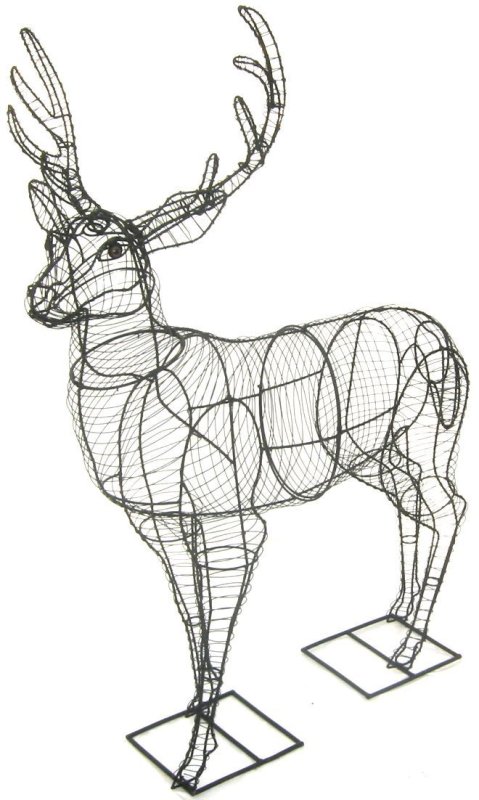 Каркас оленя из проволоки