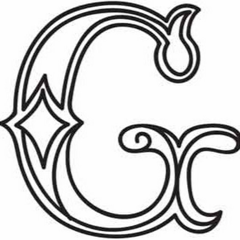 Трафарет букв