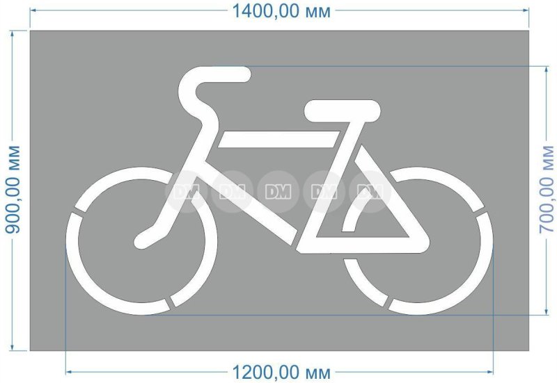 Разметка 1.23.2 велосипедная дорожка