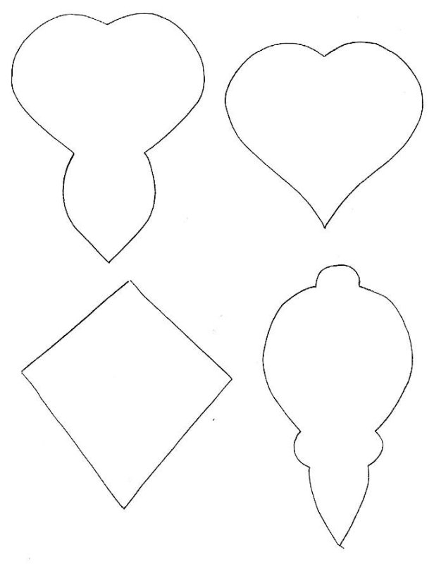 Елочные игрушки из бумаги шаблоны