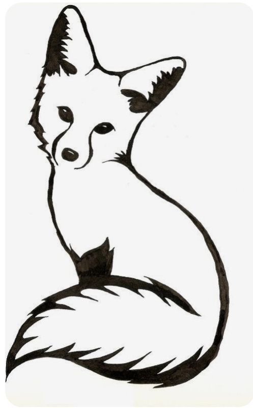 Лиса контур